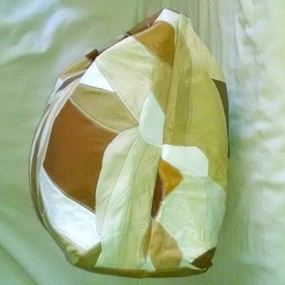 Vintage Rare Patchwork leather large handbag - Picture 10 of 13